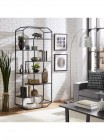 Стелаж для дому в стилі MSMLOFT, каркас металевий 