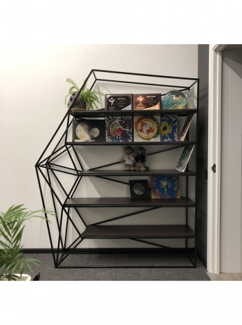 Стелаж для дому в стилі MSMLOFT, каркас металевий 