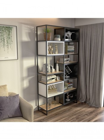 Стелаж для дому в стилі MSMLOFT,каркас металевий