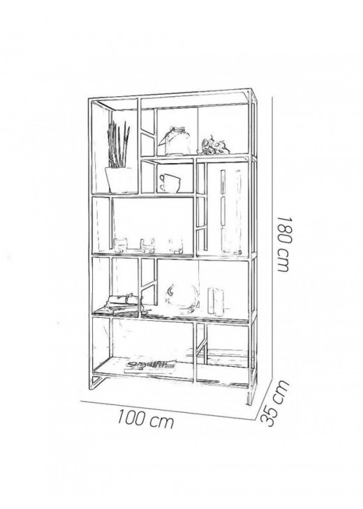 Стелаж для зберігання Lucky у стилі LOFT