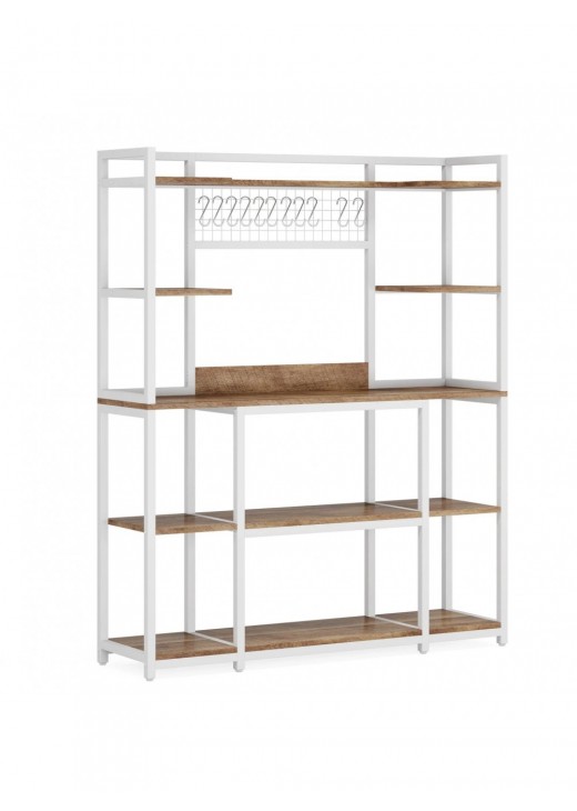 Стелаж для зберігання з 11 гачками 5-ярусний Стелаж для зберігання з 11 гачками 5-ярусний