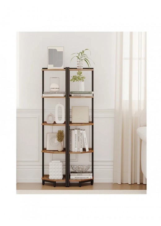 Стелаж для зберігання речей з металевим каркасом, для вітальні