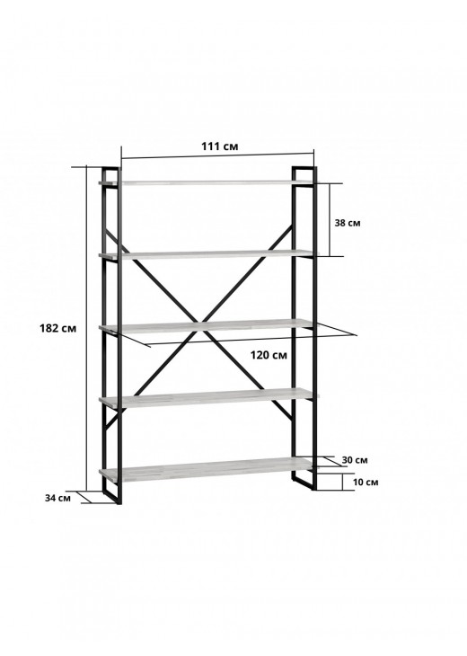 Стелаж Мальборк 120 Стелаж Мальборк 120