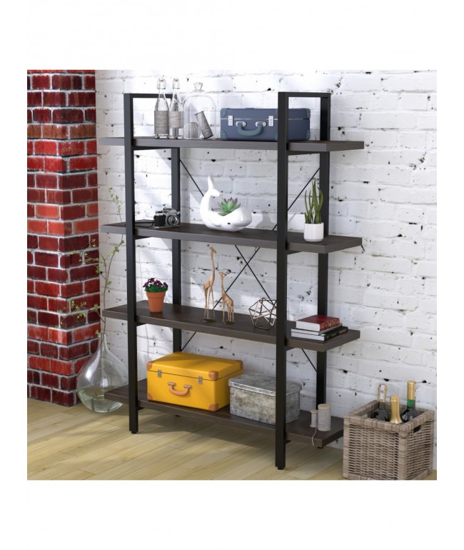 Стелаж Сингл-4-120  MSMLOFT — стильний стелаж у стилі лофт