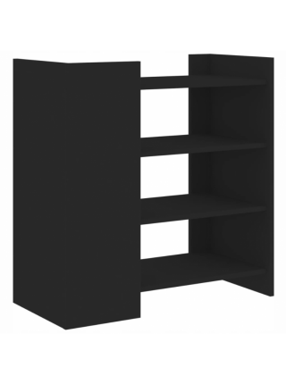 Шафа VidaXL чорний 73,5x35x75 см