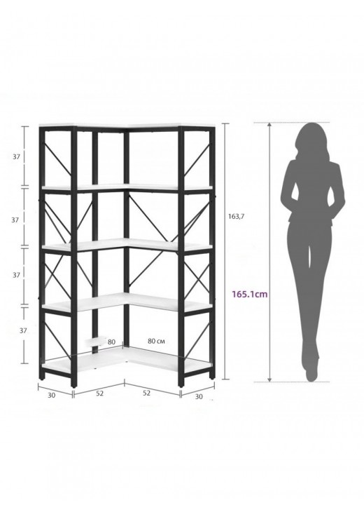 5-ярусний кутовий стелаж " Sukanya"