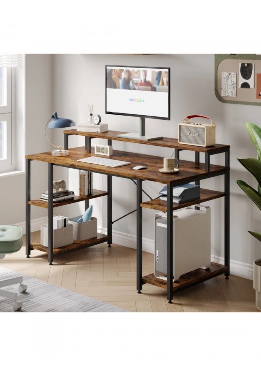 Комп'ютерний стіл із полицею для монітора Комп'ютерний стіл із полицею для монітора