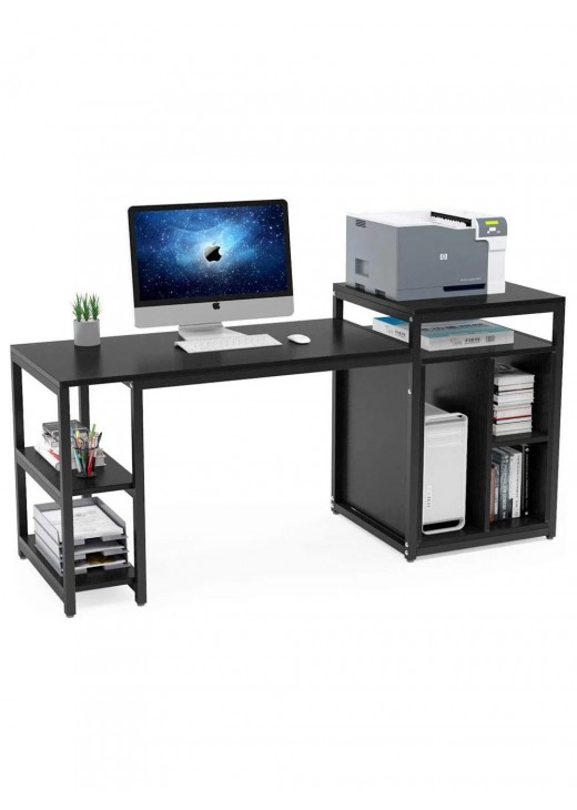 Комп'ютерний стіл для домашнього офісу з полицею Комп'ютерний стіл для домашнього офісу з полицею