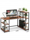 Стіл комп’ютерний з полицями MSMLOFT