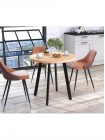 Круглий обідній стіл Лерой Loft Design MSMLOFT