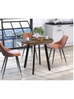 Круглий обідній стіл Лерой Loft Design MSMLOFT