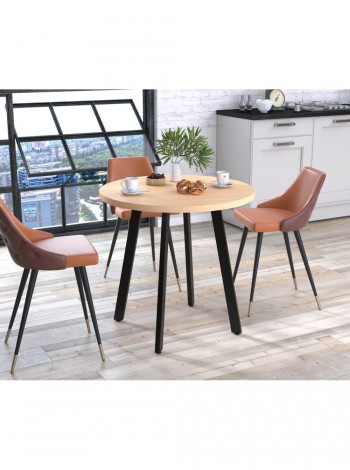 Круглий обідній стіл Лерой Loft Design MSMLOFT
