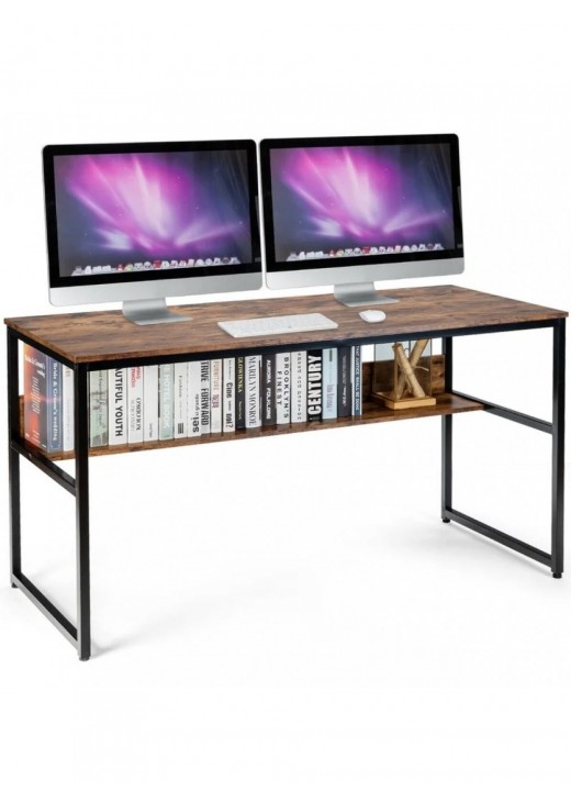 Комп'ютерний стіл на металевій основі