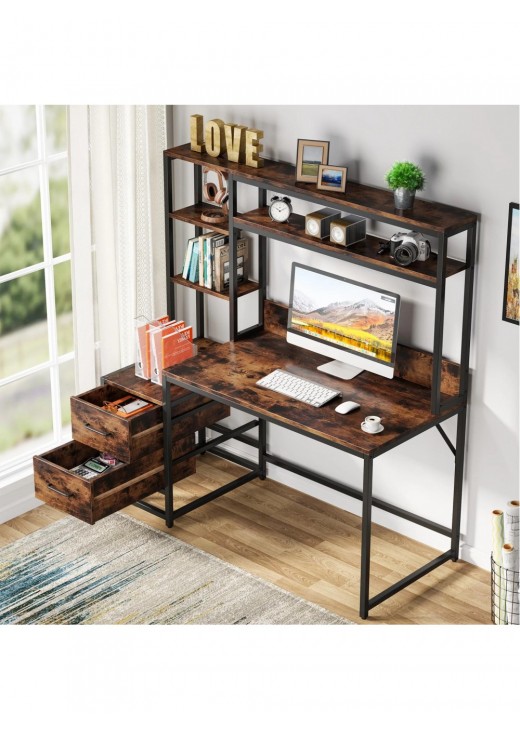 Письмовий стіл із 2 ящиками та полицями