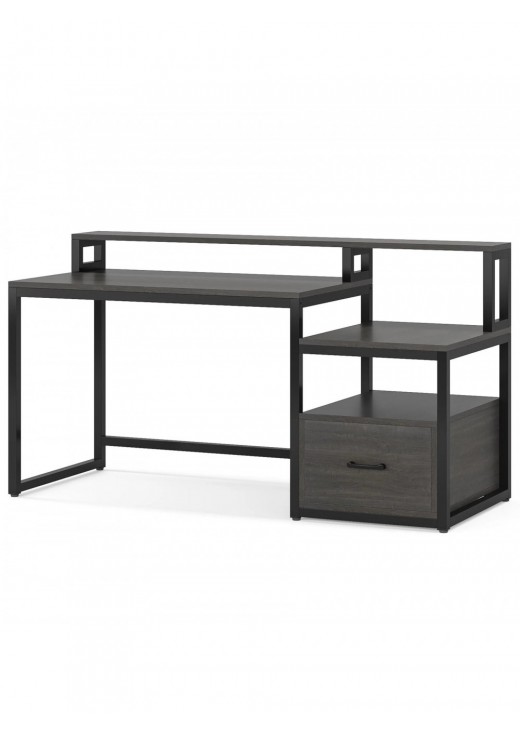 Письмовий стіл із полицями та ящиком для файлів