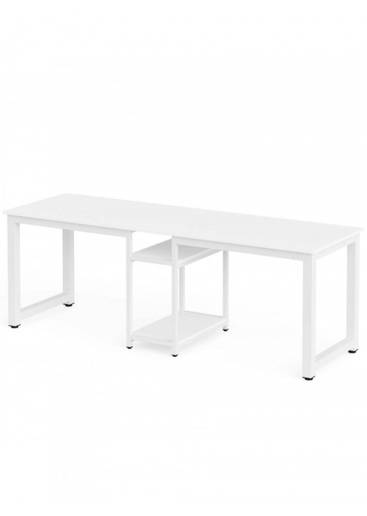 Стіл двомісний з полицями