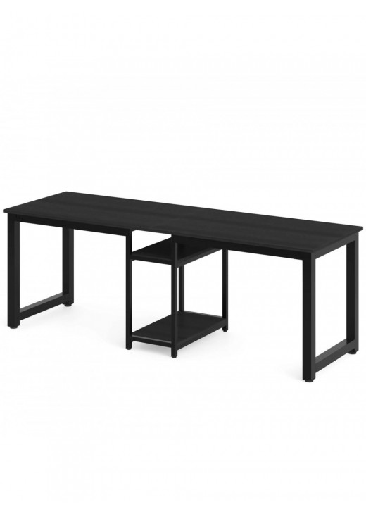 Стіл двомісний з полицями