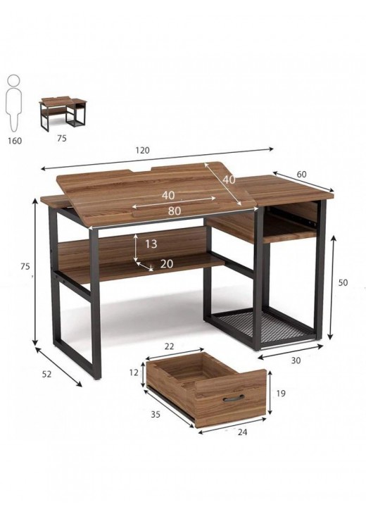 Стіл для малювання з ящиками