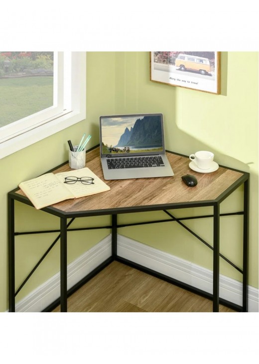 Кутовий письмовий стіл з металевою основою Кутовий письмовий стіл з металевою основою