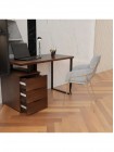 Стіл письмовий / комп'ютерний у стилі MSMLOFT, каркас металевий