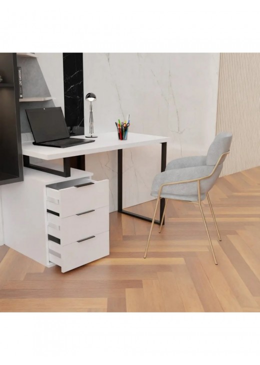 Стіл письмовий / комп'ютерний у стилі MSMLOFT, каркас металевий Стіл письмовий / комп'ютерний у стилі MSMLOFT, каркас металевий