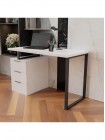 Стіл письмовий / комп'ютерний у стилі MSMLOFT, каркас металевий