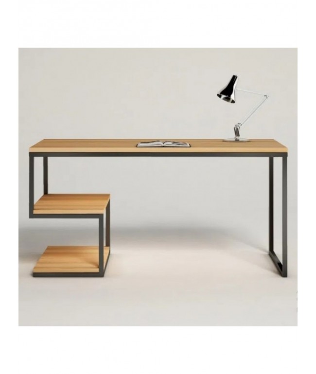 Стіл письмовий MSMLOFT з металевим каркасом — 120×60×75 см