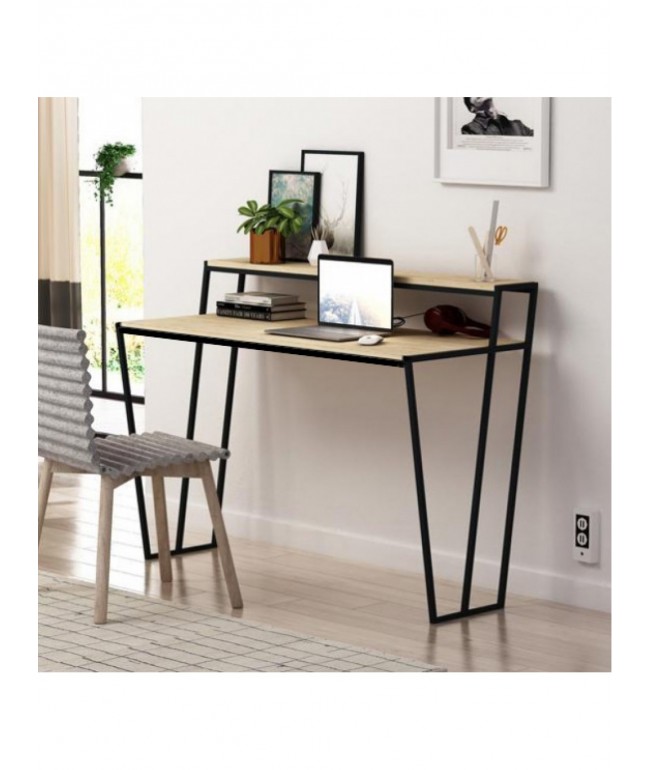 Стіл письмовий MSMLOFT з металевим каркасом — 120 × 60 × 75 см