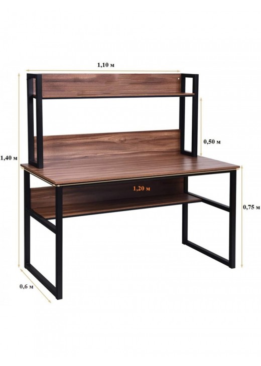 Стіл письмовий у стилі MSMLOFT, каркас металевий Стіл письмовий у стилі MSMLOFT, каркас металевий