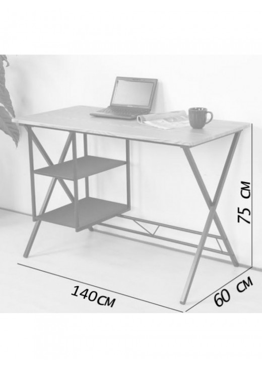 Стіл письмовий у стилі MSMLOFT, каркас металевий