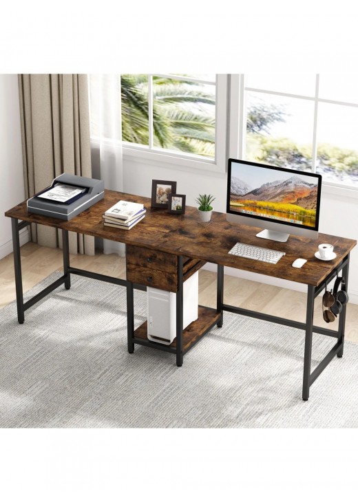 Стіл подвійний із ящиками Стіл подвійний із ящиками