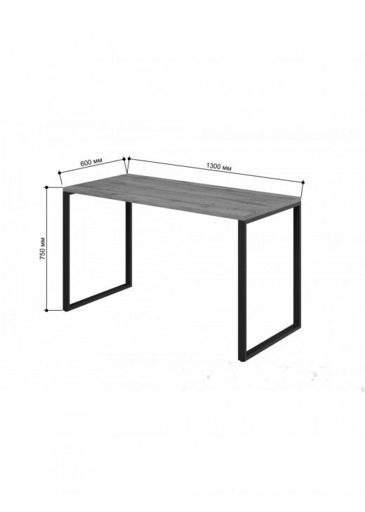 Стіл письмовий Айсберг 03 Чорний/графіт MSMLOFT