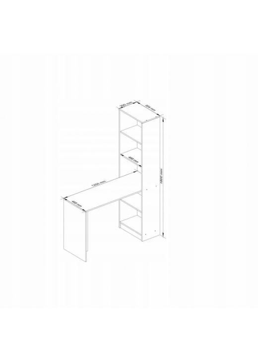 Місткий письмовий стіл , дуб сонома