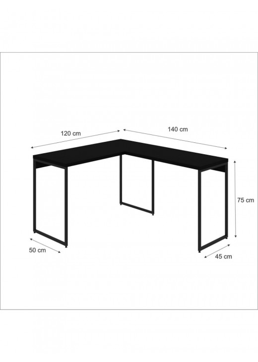 Письмовий стіл  Dynamica Yescasa, чорний