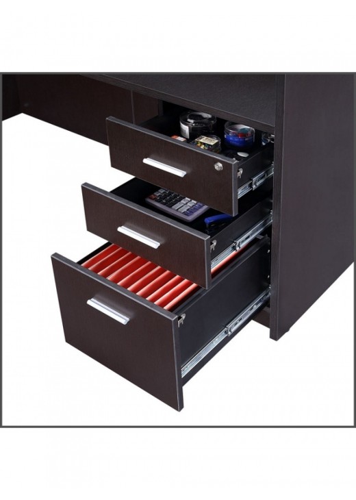 Двосторонній L-подібний стіл із повною підставкою Двосторонній L-подібний стіл із повною підставкою