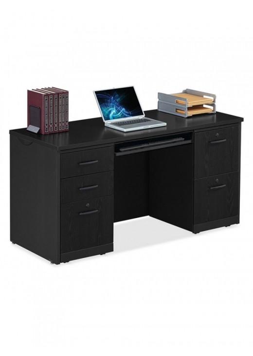 Компактний робочий стіл Credenza Via Double Pedestal Компактний робочий стіл Credenza Via Double Pedestal