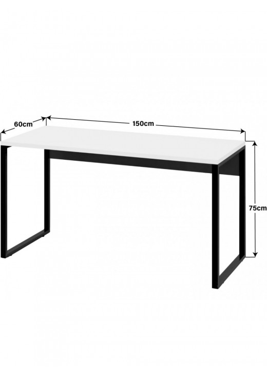 Офісний стіл в індустріальному стилі , білий