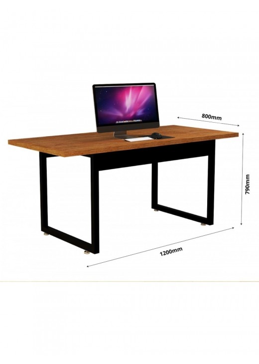 Офісний стіл в індустріальному стилі, горіх