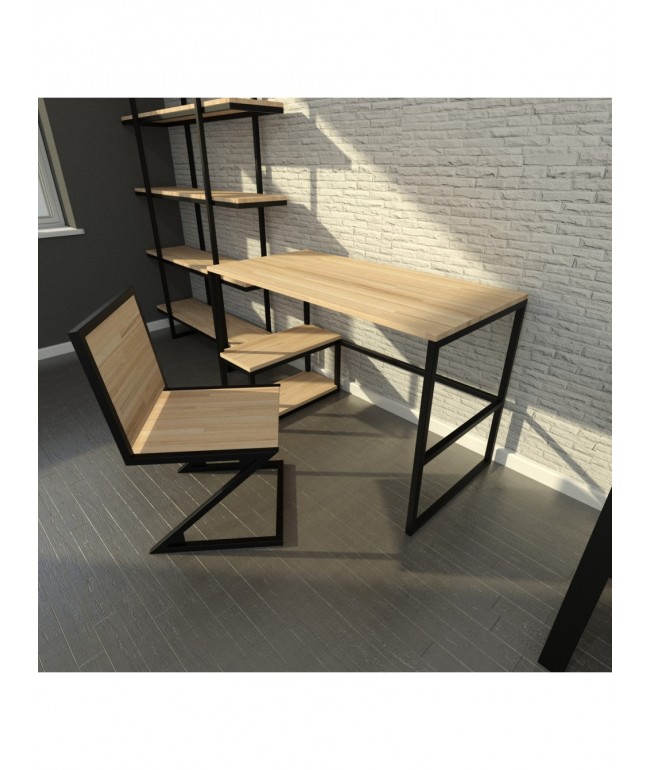 Письмовий стіл у стилі Loft офісний — 120 × 60 × 76 см (MSM)