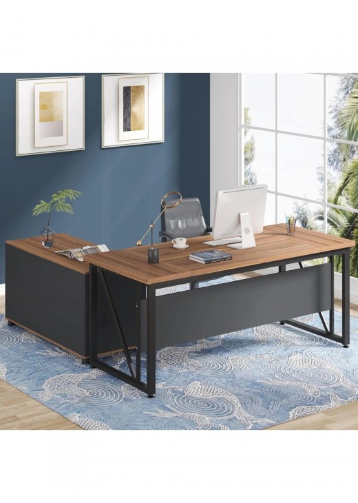 Письмовий стол Г-подібний з тумбою для файлів Письмовий стол Г-подібний з тумбою для файлів