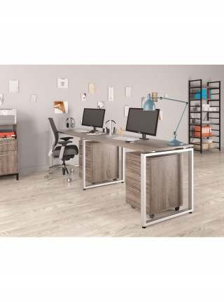 Подвійний письмовий стіл Loft design Q-135-2  MSMLOFT