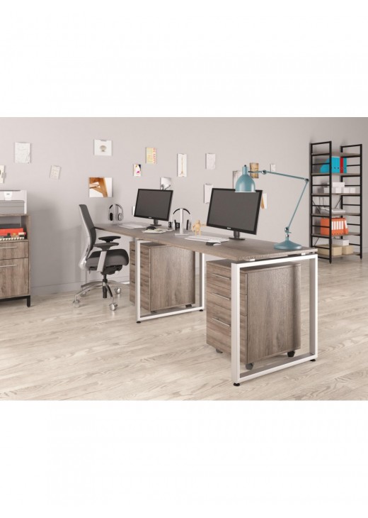 Подвійний письмовий стіл  Q-135-2  MSMLOFT