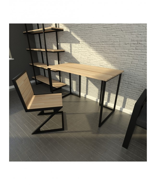 Стіл у стилі Loft для офісу — 120 × 60 × 76 см