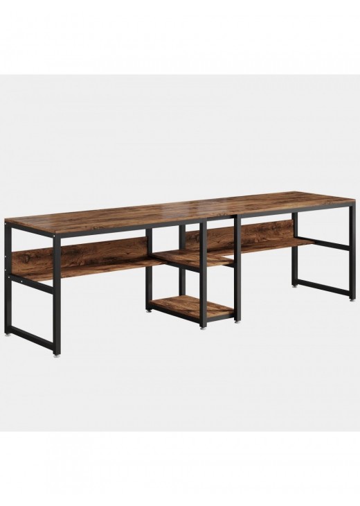 Стіл двомісний з полицями