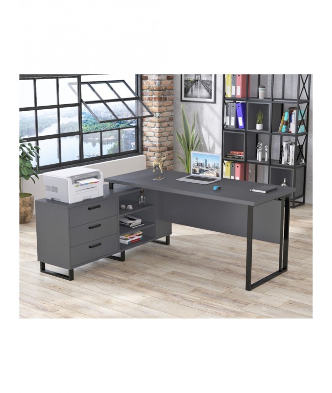 Стіл керівника Notarius, стиль лофт, MSMLOFT