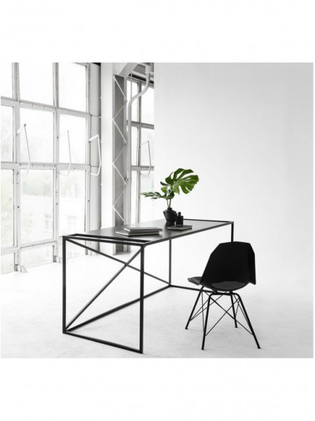 Стіл письмовий/комп'ютерний у стилі MSMLOFT, каркас металевий