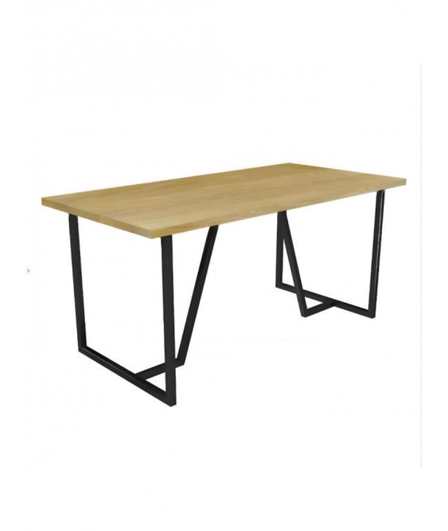 Стіл у стилі MSMLOFT, металевий каркас (130×70×75 см)