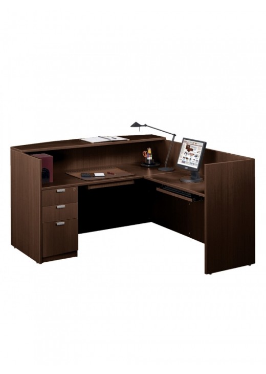 Сучасна L-подібна стійка для прийому гостей Сучасна L-подібна стійка для прийому гостей