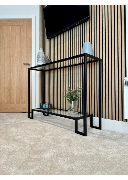 Металевий консольний стіл Hudson Glass Металевий консольний стіл Hudson Glass