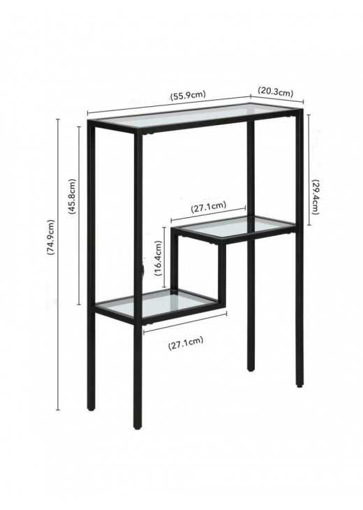 Скляний консольний стіл Braydee Скляний консольний стіл Braydee